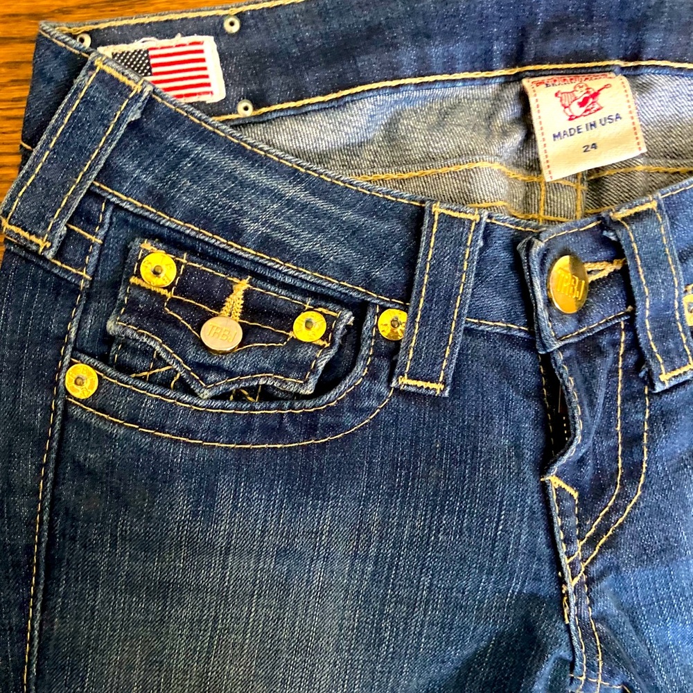 RARE 18k Gold Label True Religion Carrie Flare-24